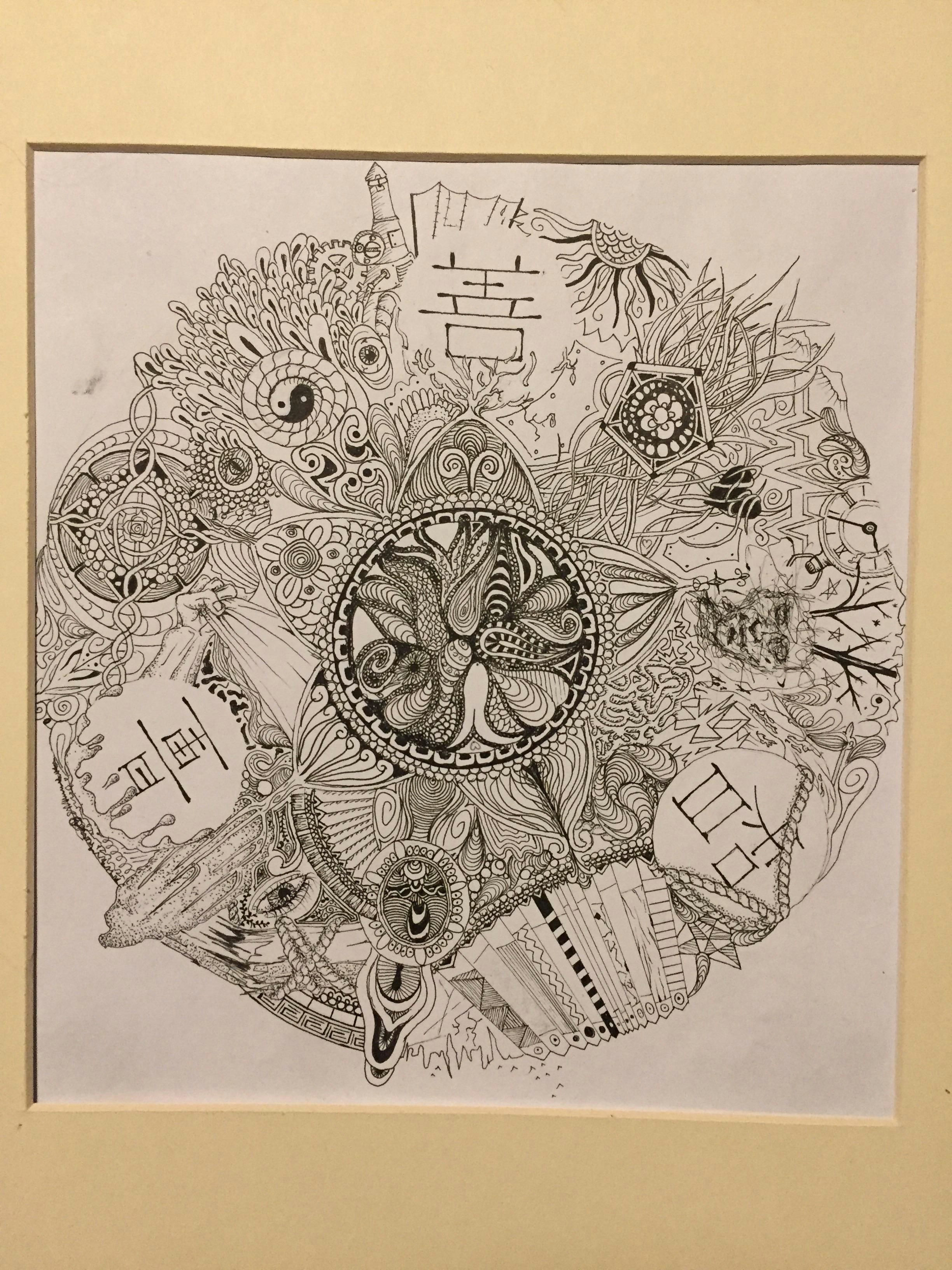 Drawing Ideas Reddit This is My First Reddit Post Its A Mandala In Pen and Ink