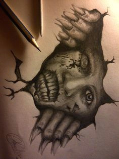 Drawing Ideas Scary Die 256 Besten Bilder Von Horror Drawing Drawings Dark Art Und Dibujo