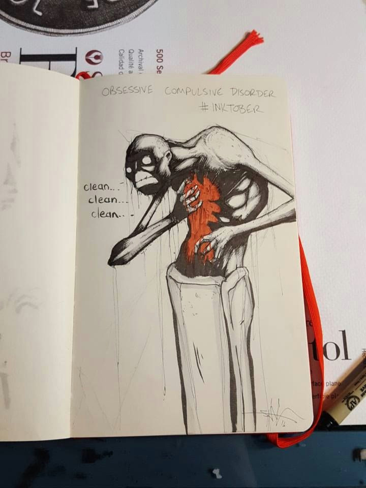 Drawing Ideas Scary Obsessive Compulsive Disorder Shawn Coss Art Ideas In 2019