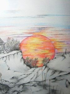 Drawing Ideas Sunset 7 Best Colored Pencil Drawings Images Colouring Pencils Color
