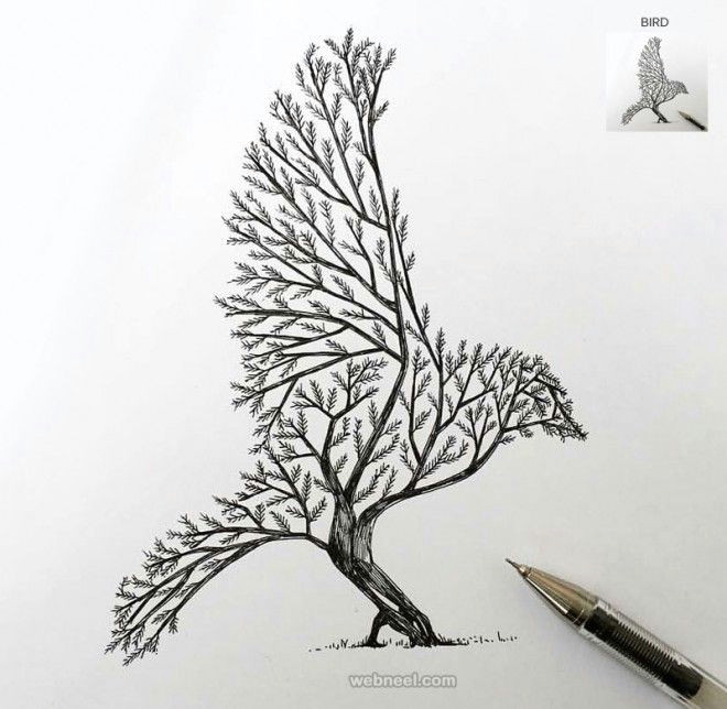 Drawing Ideas Trees 30 Beautiful Tree Drawings and Creative Art Ideas From top Artists