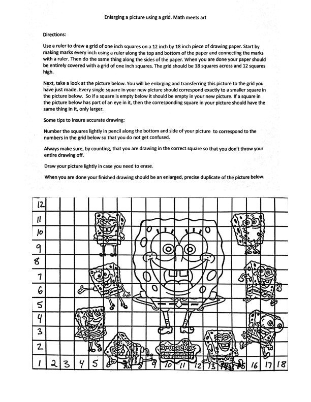 Drawing Ideas Using Numbers the Helpful Art Teacher How to Create and Use A Drawing Grid How to