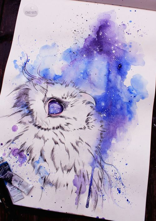 Drawing Ideas Using Watercolor athena Owl Drawing with Water Colors Google Search Tattoo Vogel
