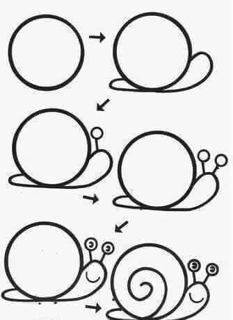 Drawing Ideas with Circles buttons Embroidery Drawings Easy Drawings Animal Drawings