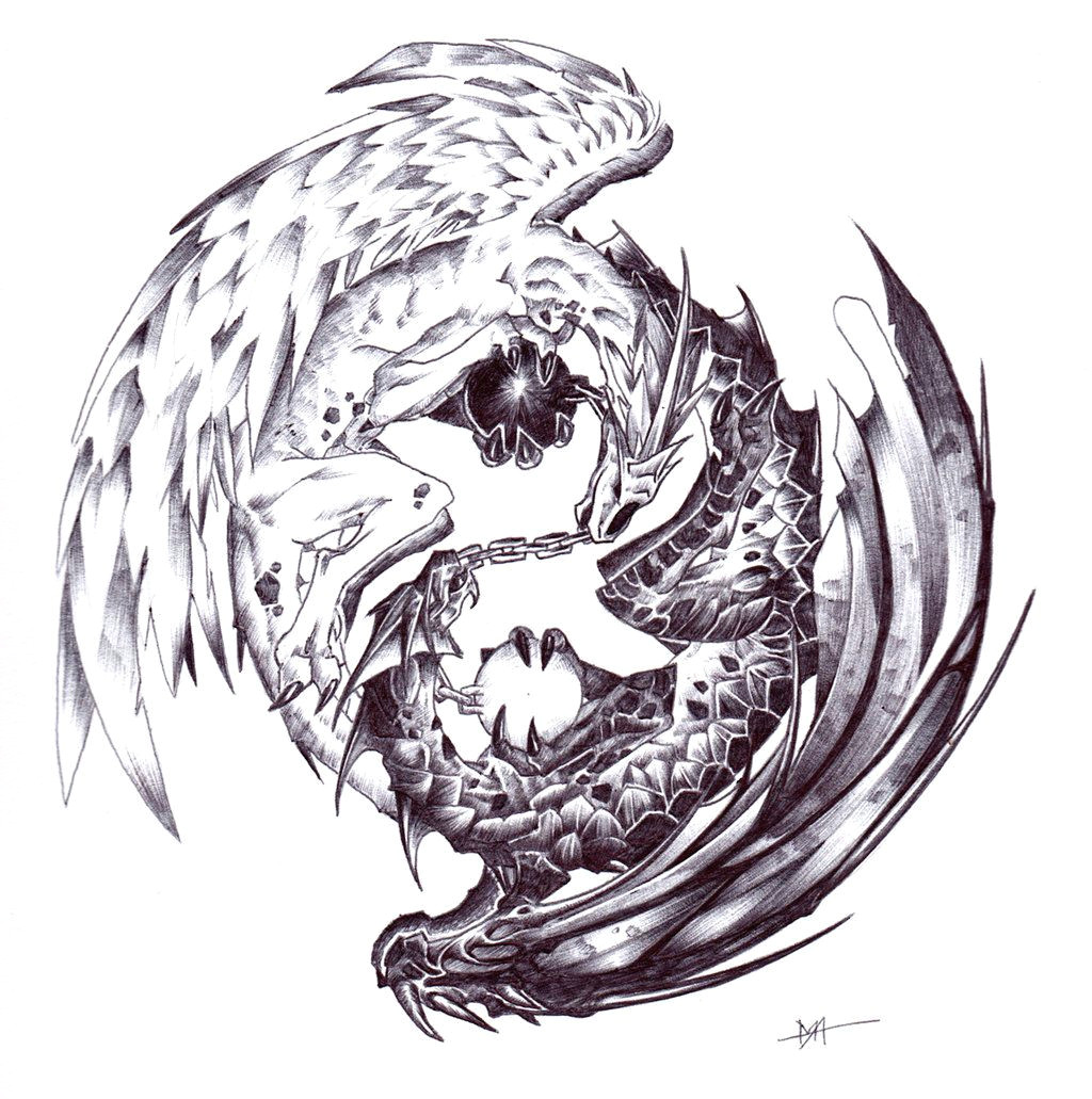 Drawing Ideas Yin Yang Yin Yang Dragon by Moog Lee Deviantart Com On Deviantart