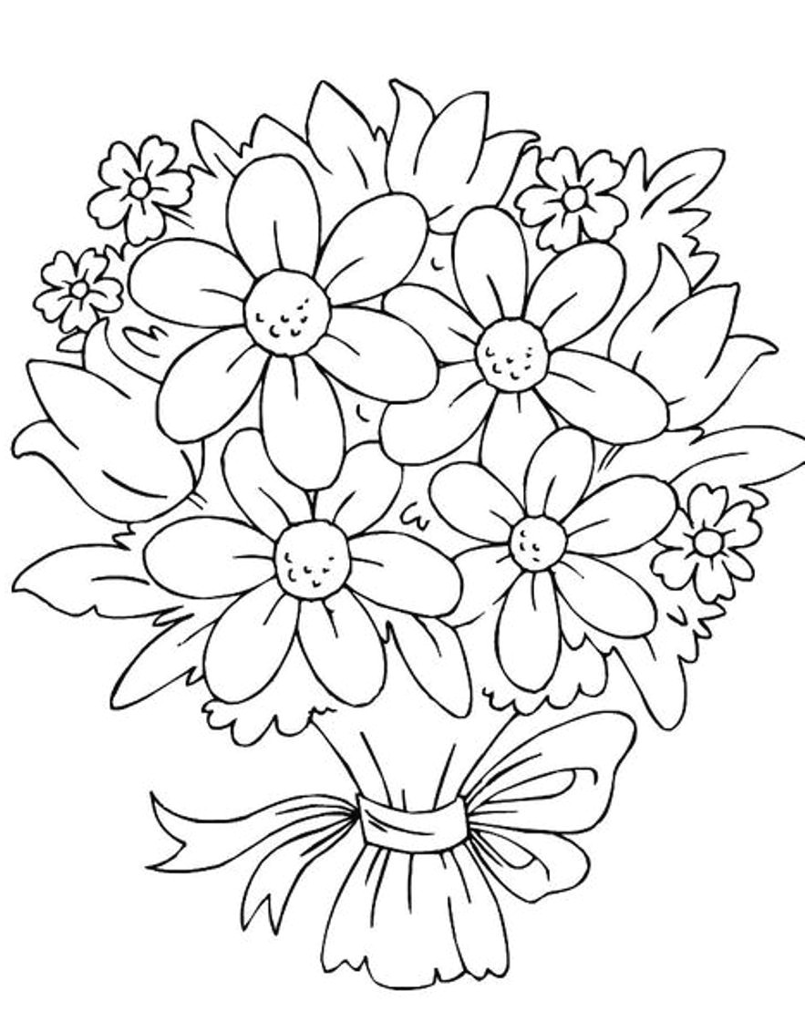 Drawing Images Of Flower Vase Cool Vases Flower Vase Coloring Page Pages Flowers In A top I 0d