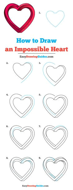 Drawing Impossible Heart 49 Best Easy Designs to Draw Images Ideas for Drawing Paintings