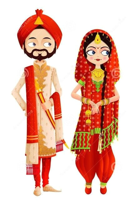 Drawing Indian Cartoon Sikh Wedding Sikh My Very First Identity Wedding Wedding