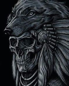 Drawing Indian Wolf 28 Best Indian Wolf Tattoo Images Tattoo Wolf Wolves Indian Wolf
