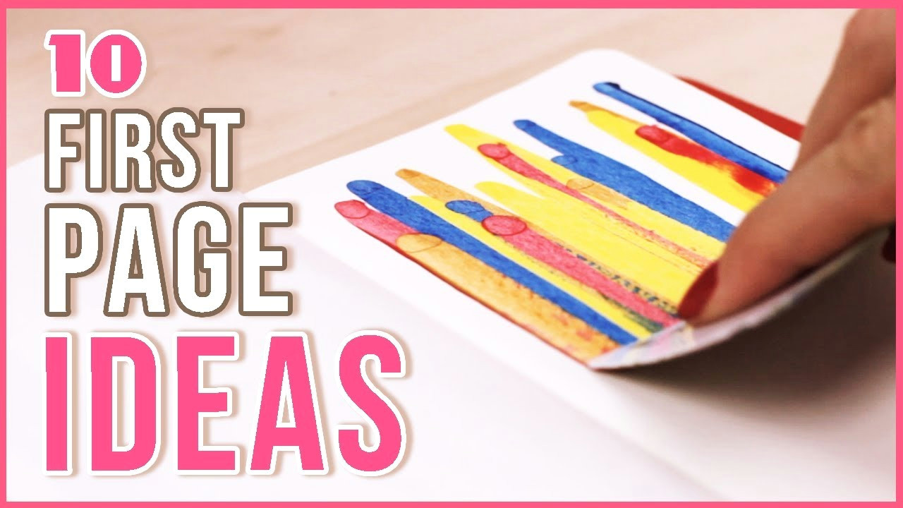 Drawing Journal Ideas Tumblr 10 Ideas for the First Page In Your Sketchbook Art Journal