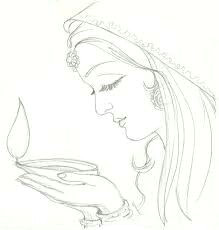 Drawing K Hindi Radha Krishna Pencil Sketch Hindu Art Krishna Krishna Drawing