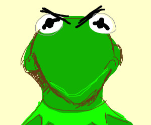 Drawing Kermit the Frog Mad Kermit the Frog My Digital Art Digital Kermit the Frog Kermit