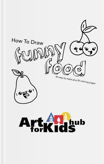 Drawing Kids Hub How to Draw Funny Food Funny Food Escuela