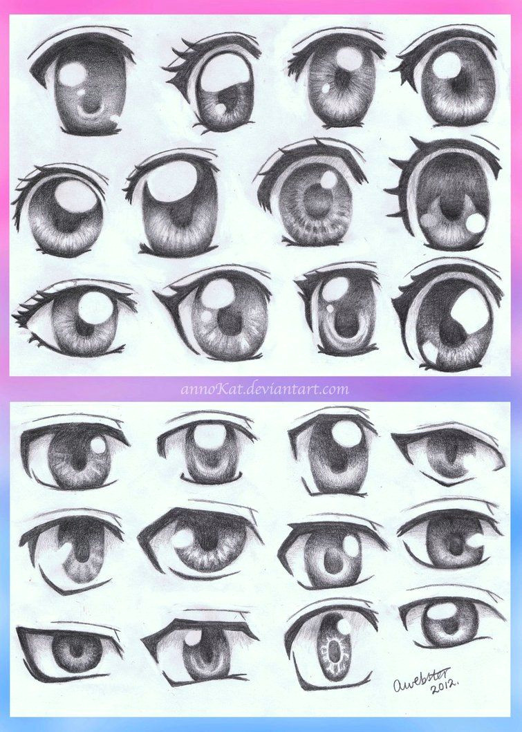 Drawing Kind Eyes Anime Eye Styles by Annokat On Deviantart Cartoonista Pinte