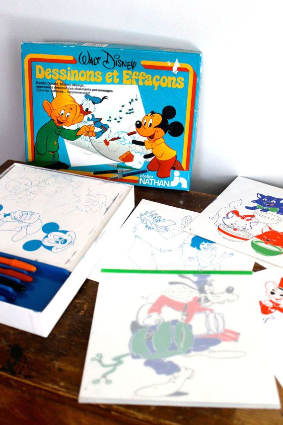 Drawing Kits for Kids Vintage 80 S Disney Drawing Kit Dessinons Et by Pourtoujours 20 00