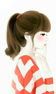 Drawing Korean Girl Pin by Osbsb Jsjsj On Picture Pinterest Cute Girl Drawing
