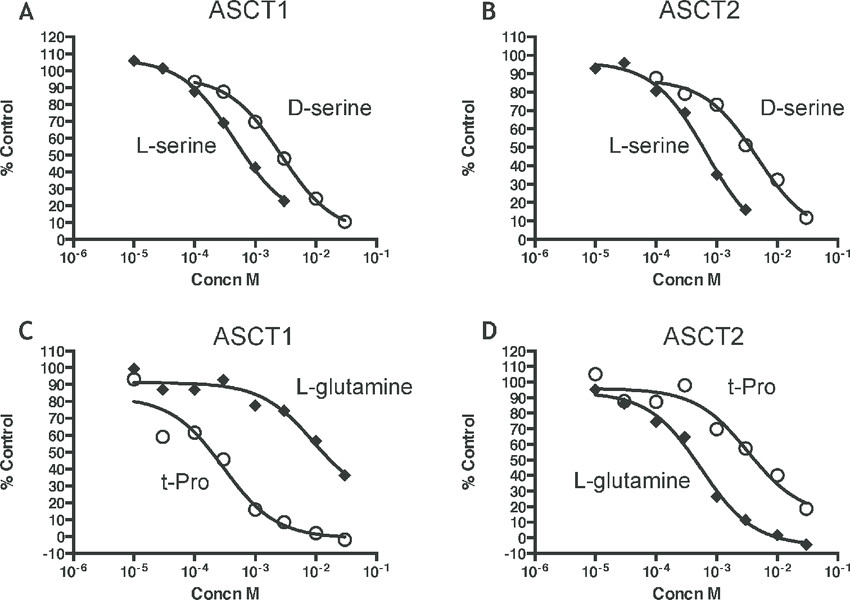 Drawing L and D Amino Acids Inhibition by Amino Acids Of 3 H L Serine Transport Into Hek Cells