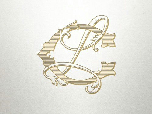 Drawing L C Cl Monogram Lc Monogram Vintage Monograms Vintage Monogram