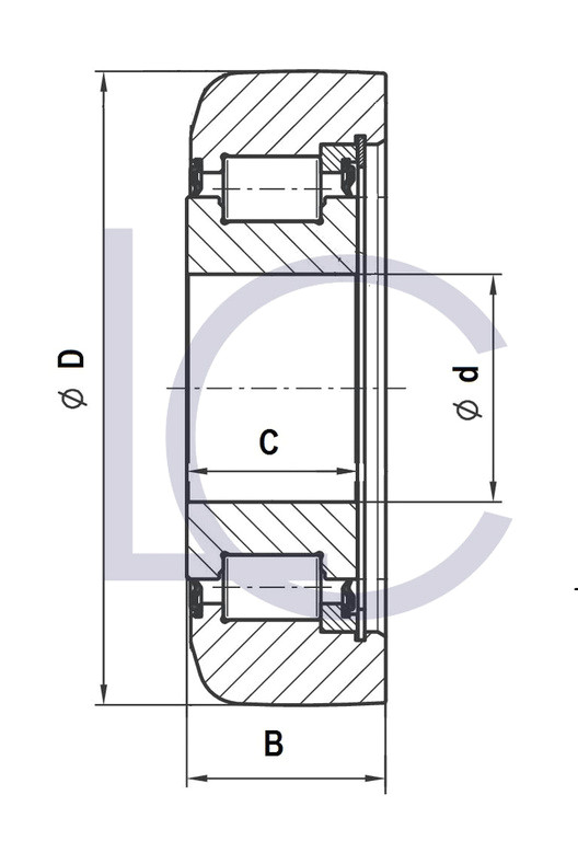 Drawing L C Lc Walzlager Sichelschmidt