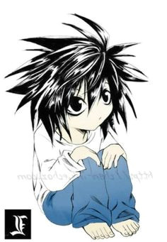 Drawing L Lawliet 144 Best L Lawliet Images Death Note L Anime Guys Anime Boys