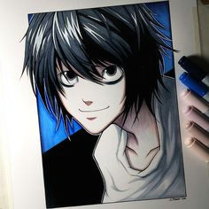 Drawing L Lawliet 433 Best L Lawliet Images Anime Guys Death Note Manga Drawings
