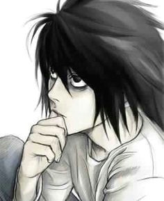 Drawing L Lawliet 433 Best L Lawliet Images Anime Guys Death Note Manga Drawings