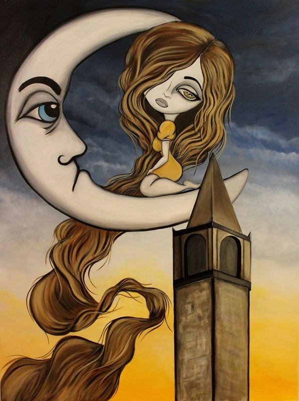Drawing Large Eyes Moonlighting A Rapunzel Inspired Painting Big Eye Art by Lizzy