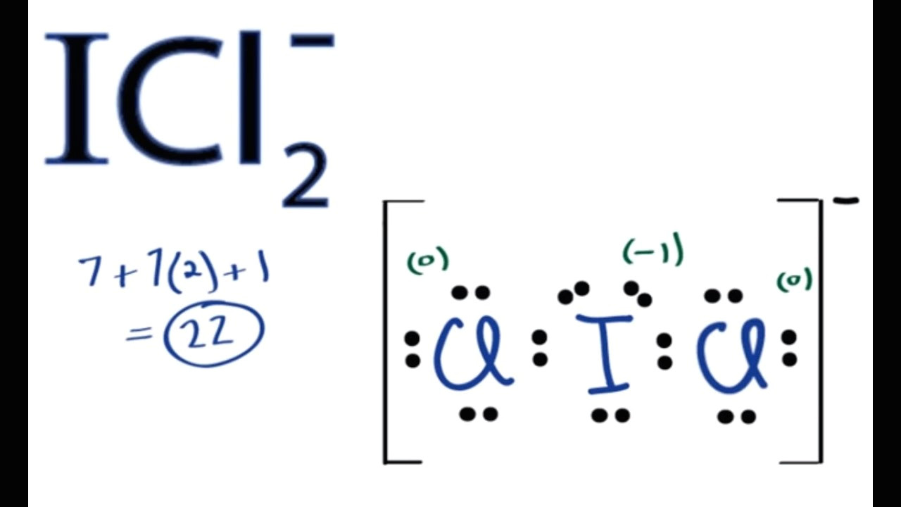 Drawing Lewis Dot Structures Icl2 Lewis Structure How to Draw the Lewis Structure for Icl2