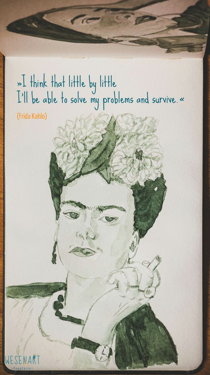 Drawing Little Things Adventskalender 9 Dezember Frida Kahlo Wesensart Skizzen
