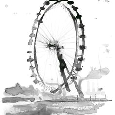 Drawing London Eye Step by Step 82 Best London Drawings Images