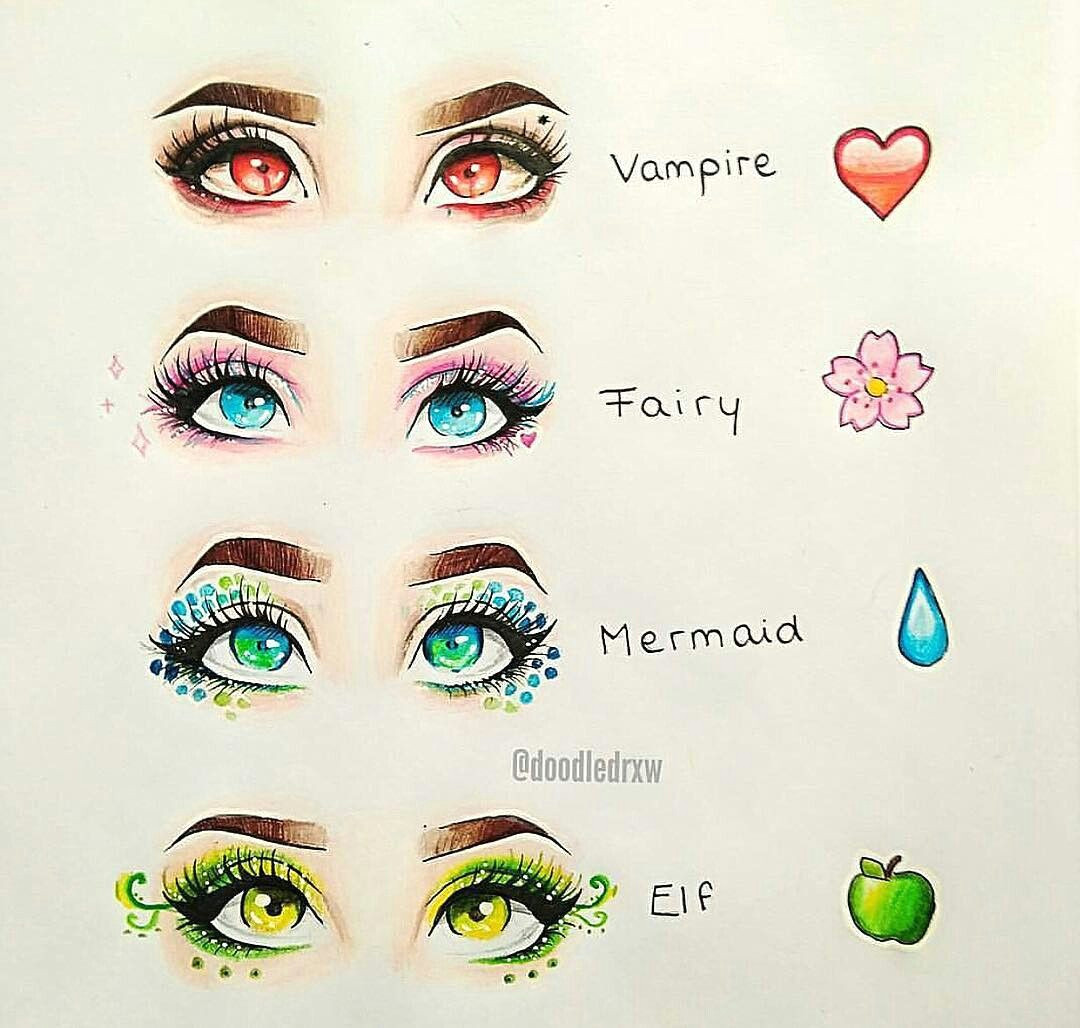 Drawing Magic Eye Vampire Fairy Mermaid Elf Eye Art Art Pinterest Drawings Art