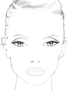 Drawing Makeup Things 92 Best Face Charts Images