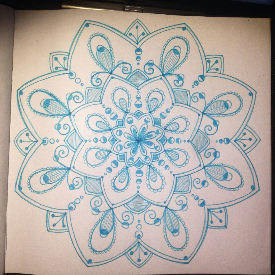 Drawing Mandala Flowers Mandala Flower Pattern Swirls Colouring Drawing Ink Inky Miya