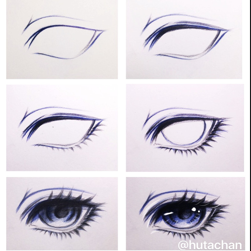 Drawing Manga Eyes Step by Step Pin by Ha On Art Pinterest Drawings Eye and Anime