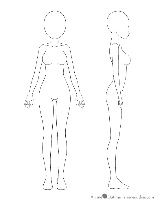 Drawing Manga Girl Body Easy to Draw Manga Girl Anime Body Template New Media Cache Ec0