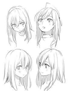 Drawing Manga Girl Face Anime Girl Hairstyles