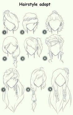 Drawing Manga Girl Hair Pin by Ellie Dickson On Art Drawings Manga Drawing Hair Styles