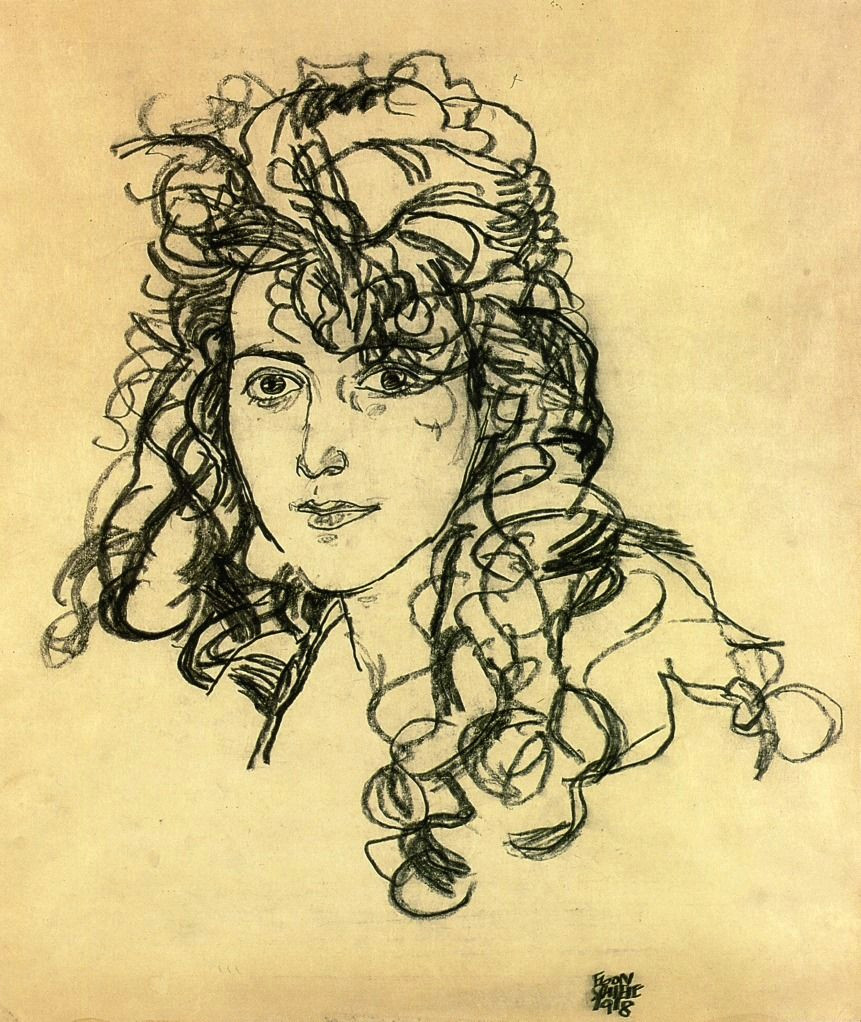 Drawing Mediums Madame sohn 1918 Egon Schiele Size 36×30 Cm Medium Charcoal On