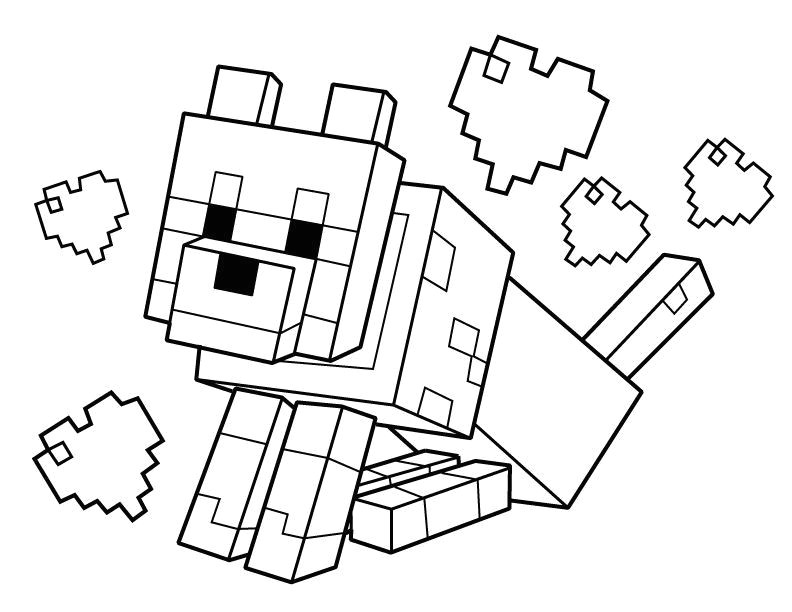 Drawing Minecraft Dogs Minecraft Dog Printable Peoplewho Us