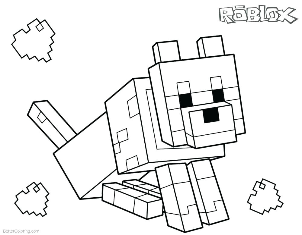 Drawing Minecraft Dogs Minecraft Dog Printable Peoplewho Us