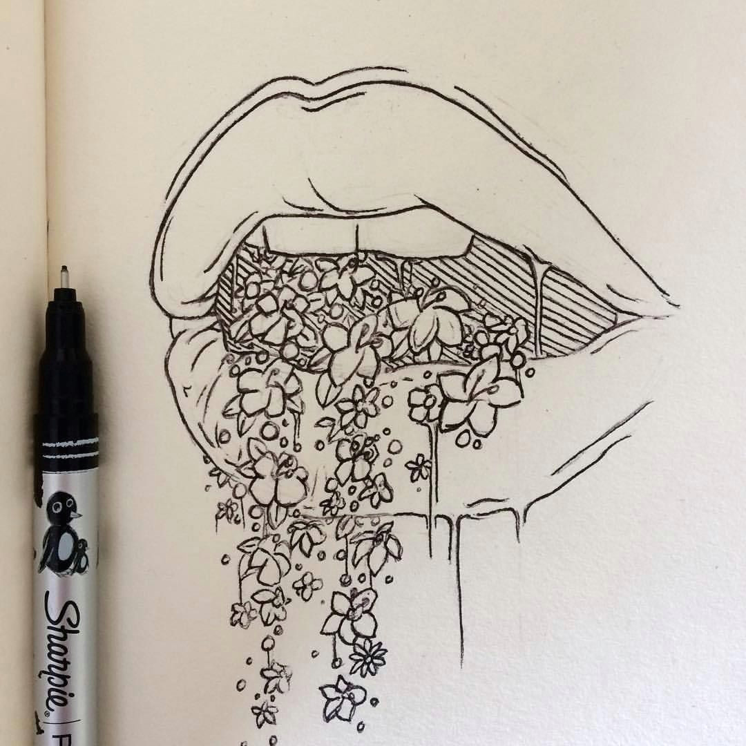 Drawing Mouths Tumblr All the Pretty Things I Tried to Say to You Lexie Pitzen Reflexive