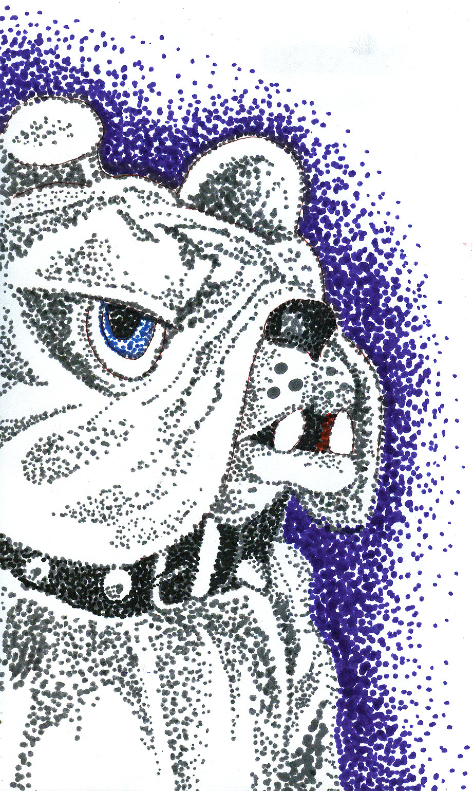 Drawing N Painting Classes Here S My Pointillist Cujo Got A Picture You D Like to Draw Paint