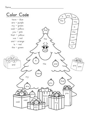 Drawing Names for Christmas Sight Word Tree by Beatrix Papp Kids Crafts Sight Words