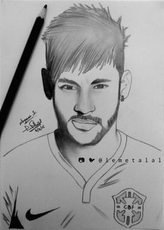 Drawing Neymar Easy Neymar Jr Drawing by Sergio Batlle Barcelona Fc Bara A Barcelona