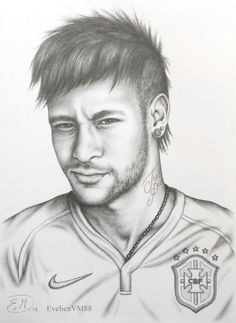 Drawing Neymar Easy Neymar Jr Drawing by Sergio Batlle Barcelona Fc Bara A Barcelona