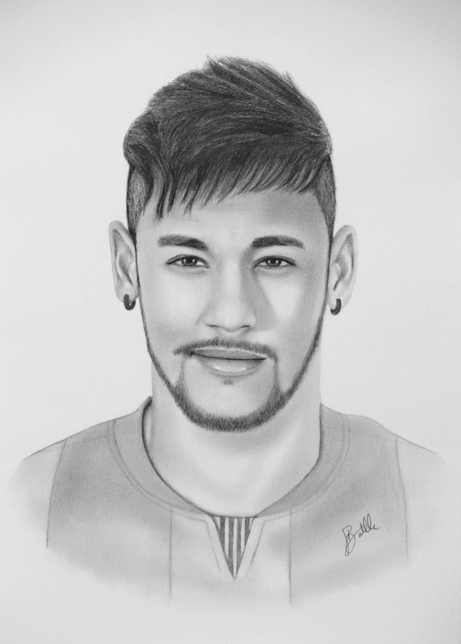 Drawing Neymar Easy Neymar Jr Drawing by Sergio Batlle Barcelona Fc Bara A Barcelona