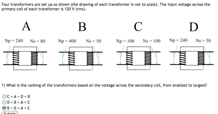 Drawing Not to Scale solved Four Transformers are Set Up as Shown the Drawing