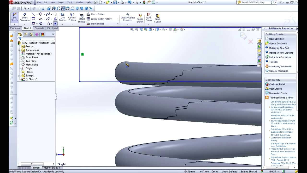 Drawing O-ring solidworks How to Make A Compression Spring On solid Works Youtube