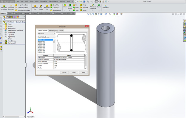 Drawing O-ring solidworks the Hidden Treasures Of solidworks toolbox Part 3 Computer Aided