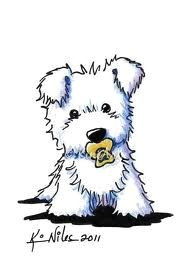Drawing Of A Baby Dog Baby Westie Pawsitively Westie Westies Drawings Dogs